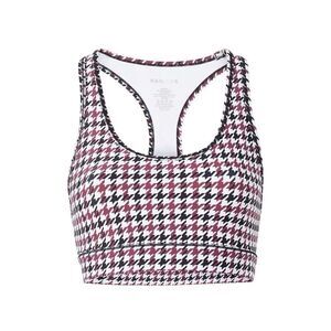 Bandier center stage houndstooth sports bra Small